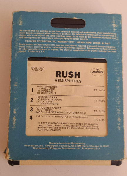 Rush ‎– Hemispheres