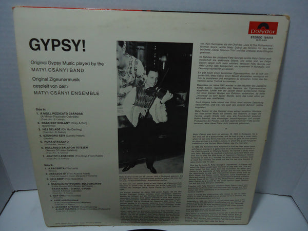 Matyi Csányi Band ‎– Gypsy! [Import]