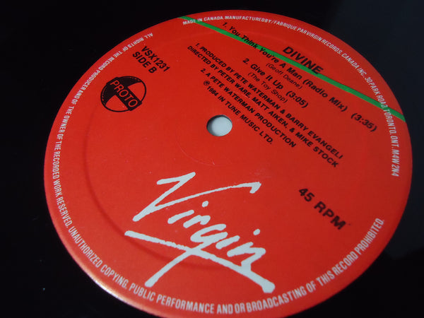 Divine ‎– You Think You're A Man [12" Single]