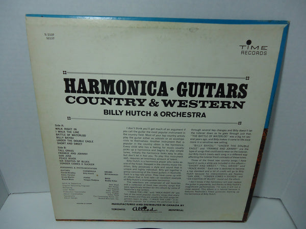 Billy Hutch & His Harmonica And Orchestra ‎– Harmonica Guitars Country & Western