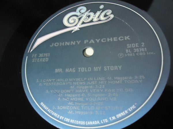 Johnny Paycheck ‎– Mr. Hag Told My Story