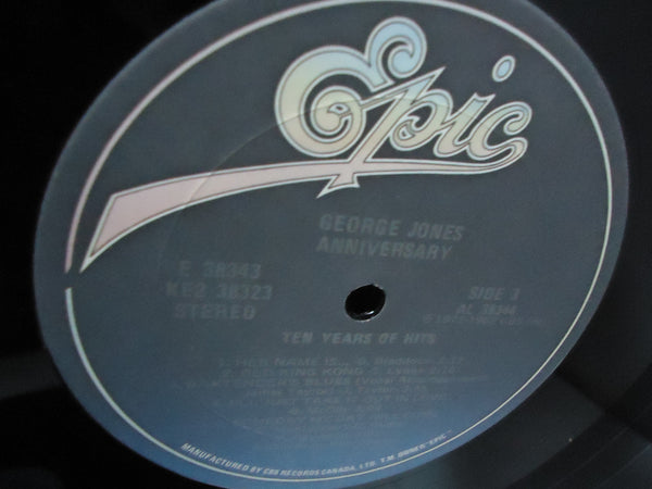 George Jones ‎– Anniversary - Ten Years Of Hits [Double LP] [Gatefold]