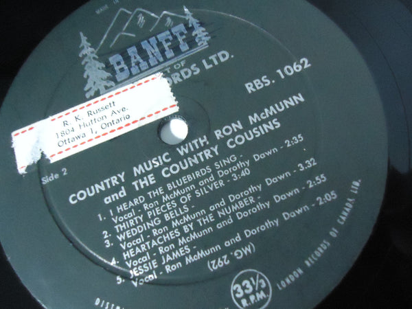 Ron McMunn And The Country Cousins ‎– Country Music