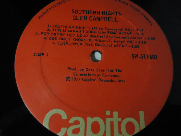 Glen Campbell ‎– Southern Nights