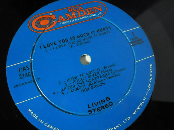 Don Gibson ‎– I Love You So Much It Hurts