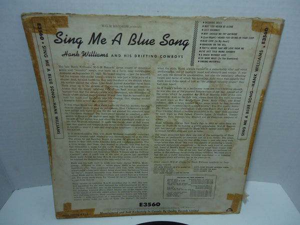 Hank Williams - Sing Me A Blue Song