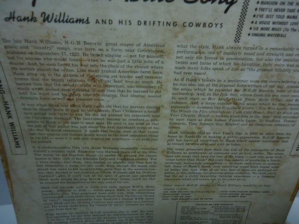 Hank Williams - Sing Me A Blue Song