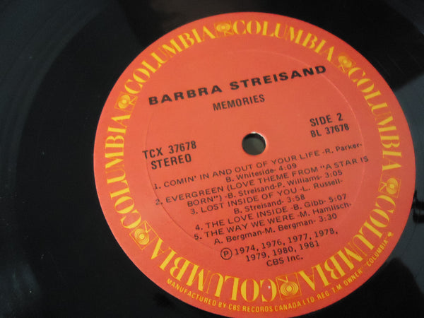 Barbra Streisand ‎– Memories