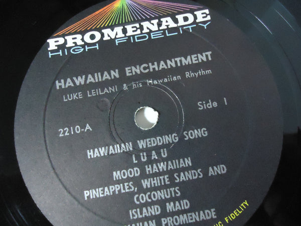 Luke Leilani & His Hawaiian Rhythm ‎– Hawaiian Enchantment