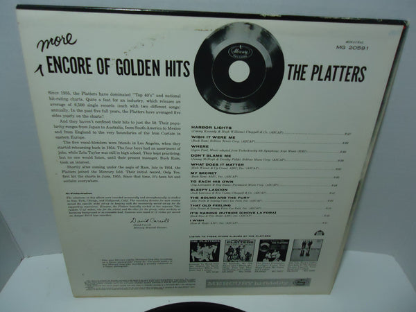 The Platters ‎– More Encore Of Golden Hits [Mono]