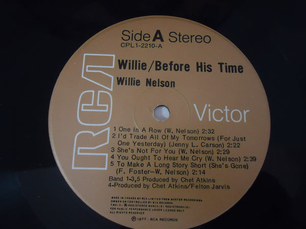 Willie Nelson ‎– Willie: Before His Time