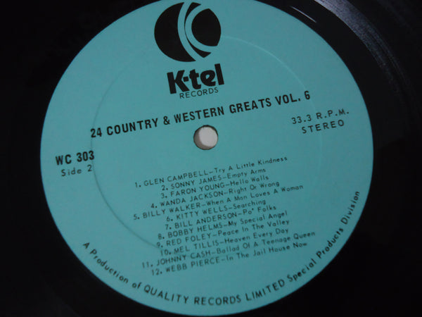 Various ‎Artists – 24 Country & Western Greats Vol. 6