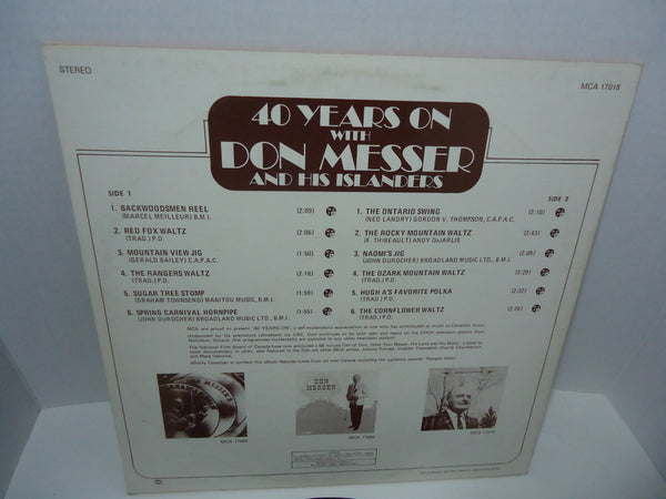 Don Messer And His Islanders ‎– 40 Years On With Don Messer And His Islanders