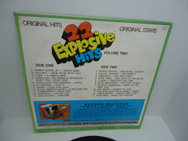 Various ‎Artists – 22 Explosive Hits - Volume Two [K-Tel]
