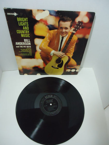 Bill Anderson & The Po' Boys ‎– Bright Lights And Country Music Mono LP