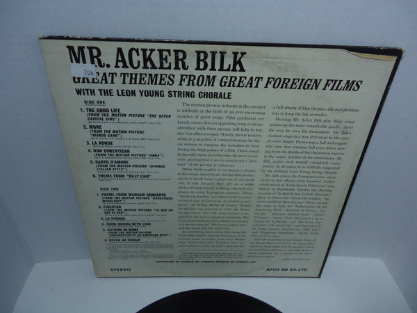 Mr. Acker Bilk With The Leon Young String Chorale ‎– Great Themes From Great Foreign Films