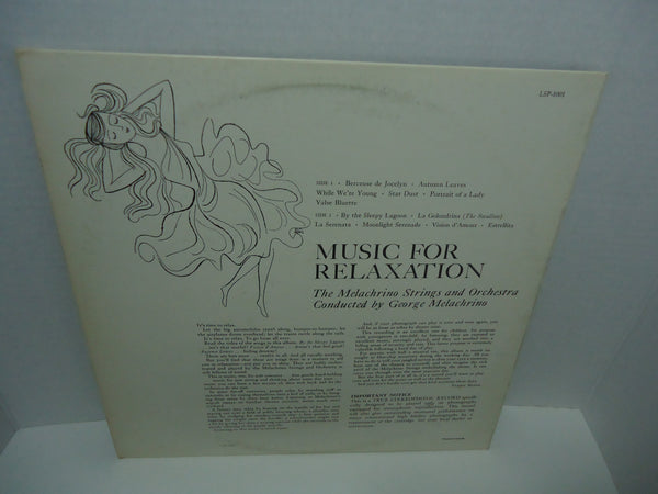 The Melachrino Strings And Orchestra ‎– Moods In Music: Music For Relaxation LP 1958