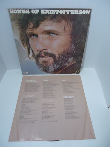 Kris Kristofferson ‎– Songs Of Kristofferson LP