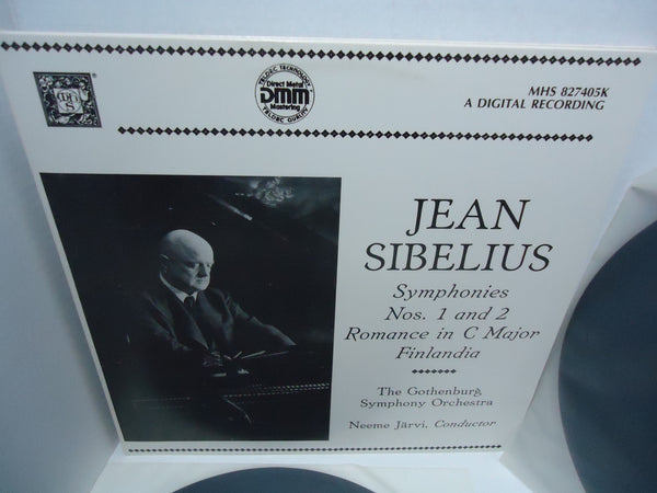Jean Sibelius, The Gothenburg Symphony Orchestra, Neeme Järvi ‎– Symphonies Nos. 1 And 2 / Romance In C Major / Finlandia [Double LP] [Gatefold] LP