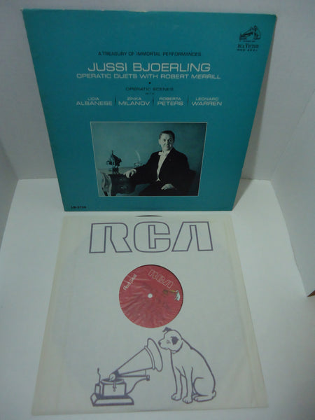 Jussi Bjoerling with Robert Merrill ‎– Operatic Duets [Mono] LP