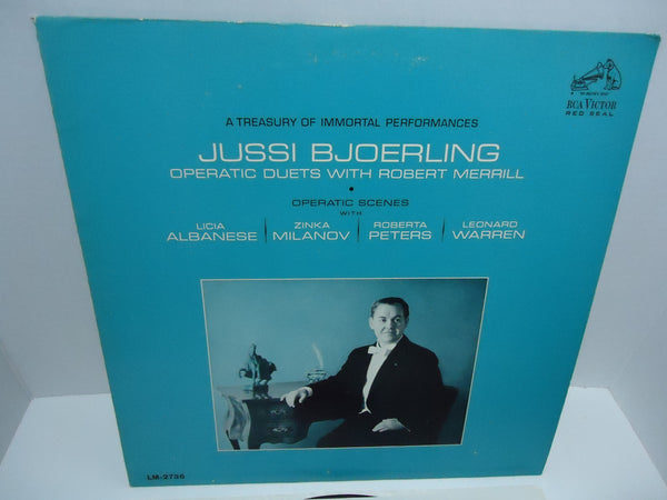 Jussi Bjoerling Robert Merrill ‎– Operatic Duets [Mono] LP A Treasury of Immortal Performances