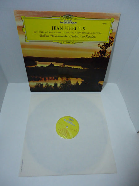 Jean Sibelius - Berliner Philharmoniker · Herbert von Karajan ‎– Finlandia · Valse Triste · Der Schwan Von Tuonela • Tapiola  LP