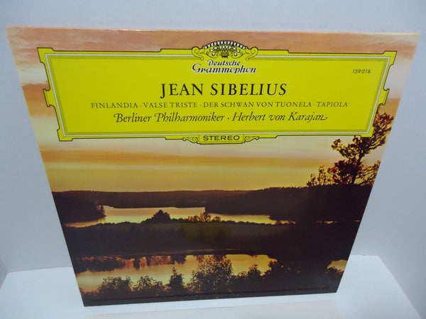Jean Sibelius - Berliner Philharmoniker · Herbert von Karajan ‎– Finlandia · Valse Triste · Der Schwan Von Tuonela • Tapiola LP Germany 