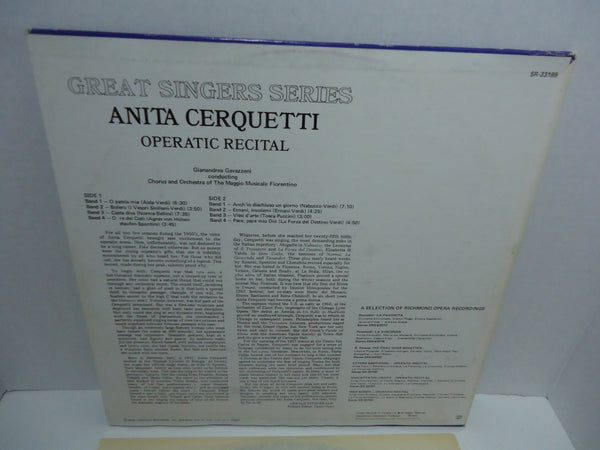 Anita Cerquetti ‎– Operatic Recital