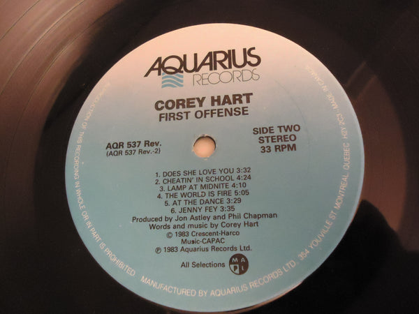 Corey Hart ‎– First Offense [Re-issue]