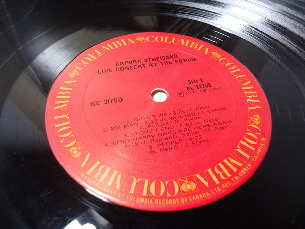 Barbra Streisand - Live Concert at the Forum [Gatefold w/ poster]