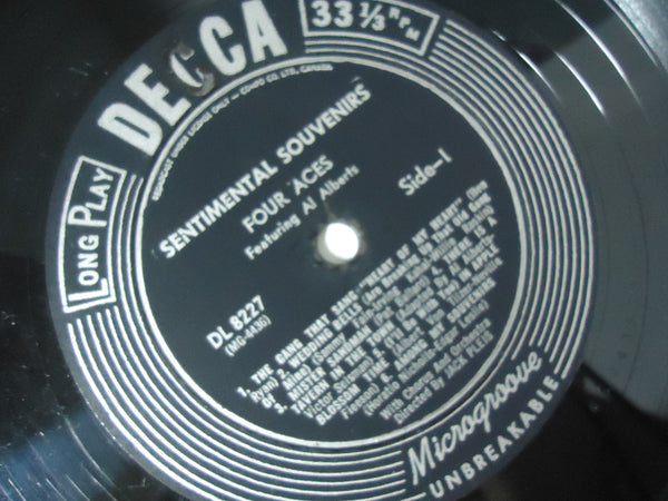 The Four Aces Featuring Al Alberts ‎– Sentimental Souvenirs [Mono]