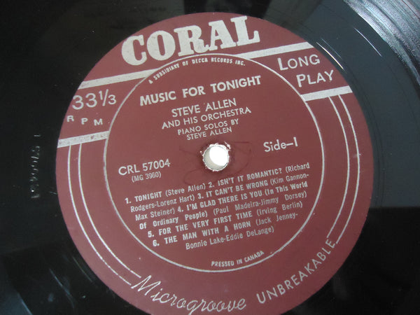 Steve Allen ‎– Music For Tonight
