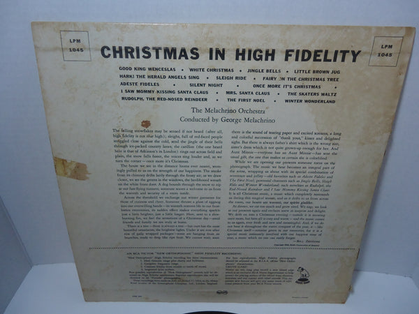 George Melachrino And Orchestra ‎– Christmas In High Fidelity