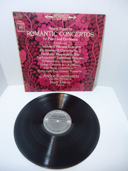 Andre Kostelanetz And His Orchestra – World Favorite Romantic Concertos For Piano And Orchestra LP