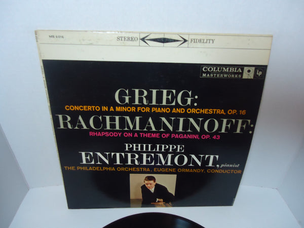 Grieg, Rachmaninoff - Philippe Entremont, The Philadelphia Orchestra, Eugene Ormandy ‎– Grieg: A Minor Concerto / Rachmaninoff: Rhapsody