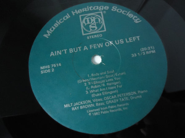 Milt Jackson - ‎Ain't But A Few Of Us Left