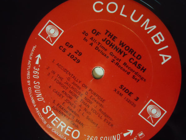 Johnny Cash ‎– The World Of Johnny Cash [Double LP] [Gatefold]