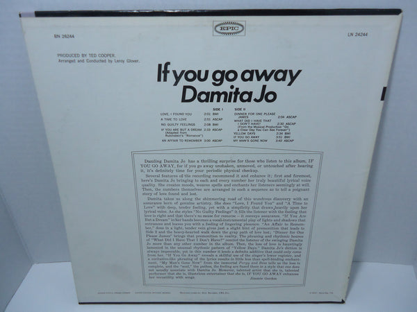 Damita Jo - If You Go Away