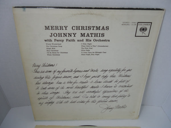 Johnny Mathis With Percy Faith And His Orchestra ‎– Merry Christmas [Re-issue]