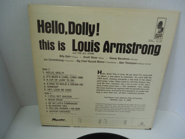 Louis Armstrong ‎– Hello, Dolly! [Mono]