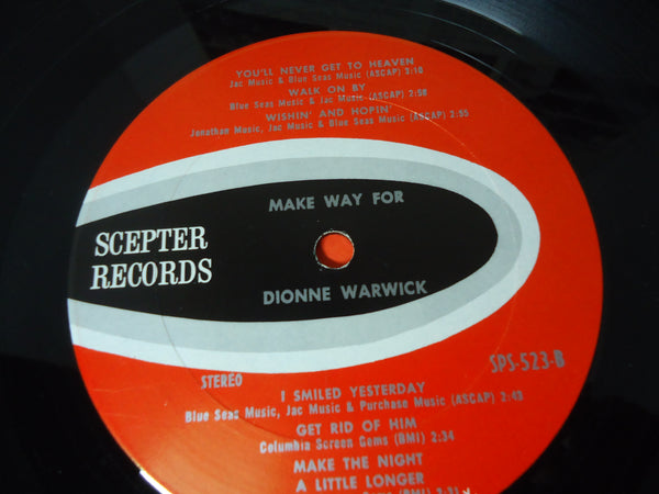 Dionne Warwick ‎– Make Way For Dionne Warwick