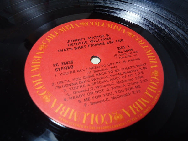 Johnny Mathis & Deniece Williams - That's What Friends Are For