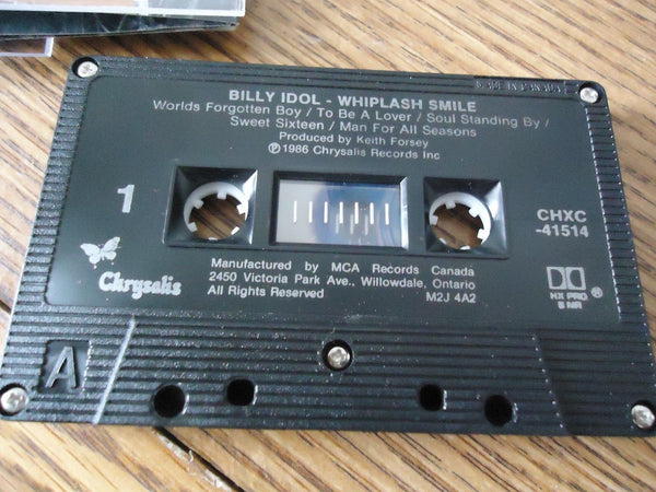 Billy Idol - Whiplash Smile cassette tape for sale